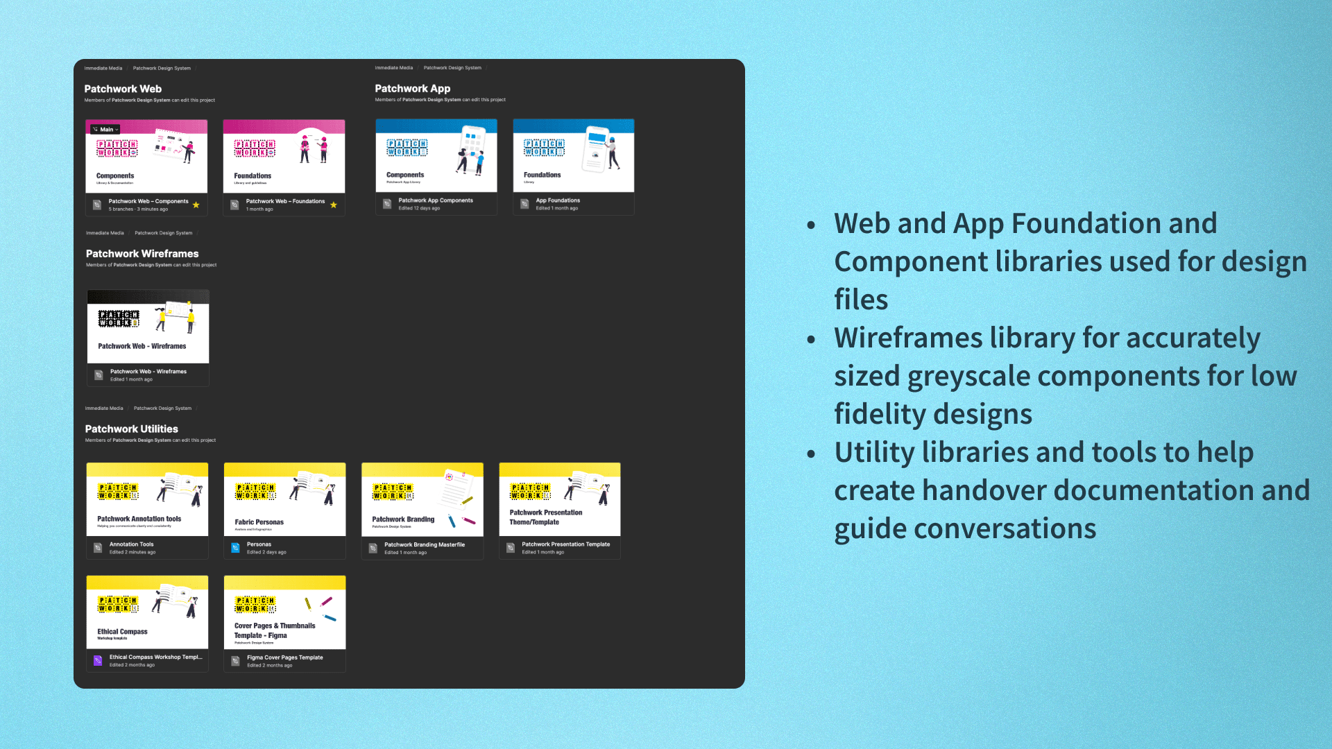 Patchwork Component libraries and Utility files to help create products