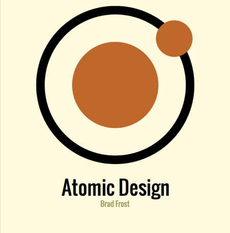Cover of Brad Frost's book Atomic design