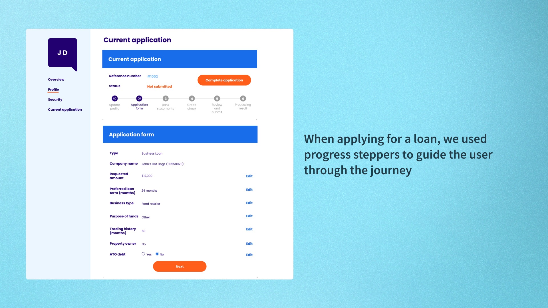 A mockup of the Yozo application page